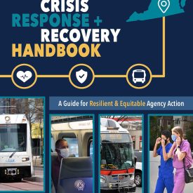 An image showing the cover of the Virginia Transit Crisis Response and Recovery Handbook.